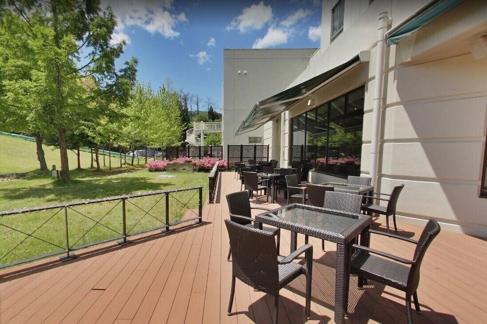 屋外ダイニングエリア