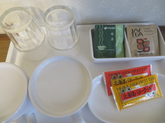 客室にあったお茶請けのお菓子・クッキー