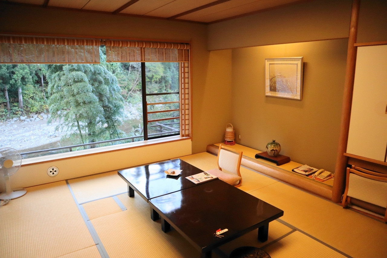 お部屋から渓谷美を眺めて心癒される3707932