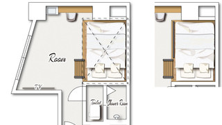 スタンダード ルーム ダブルベッド 2 台 禁煙