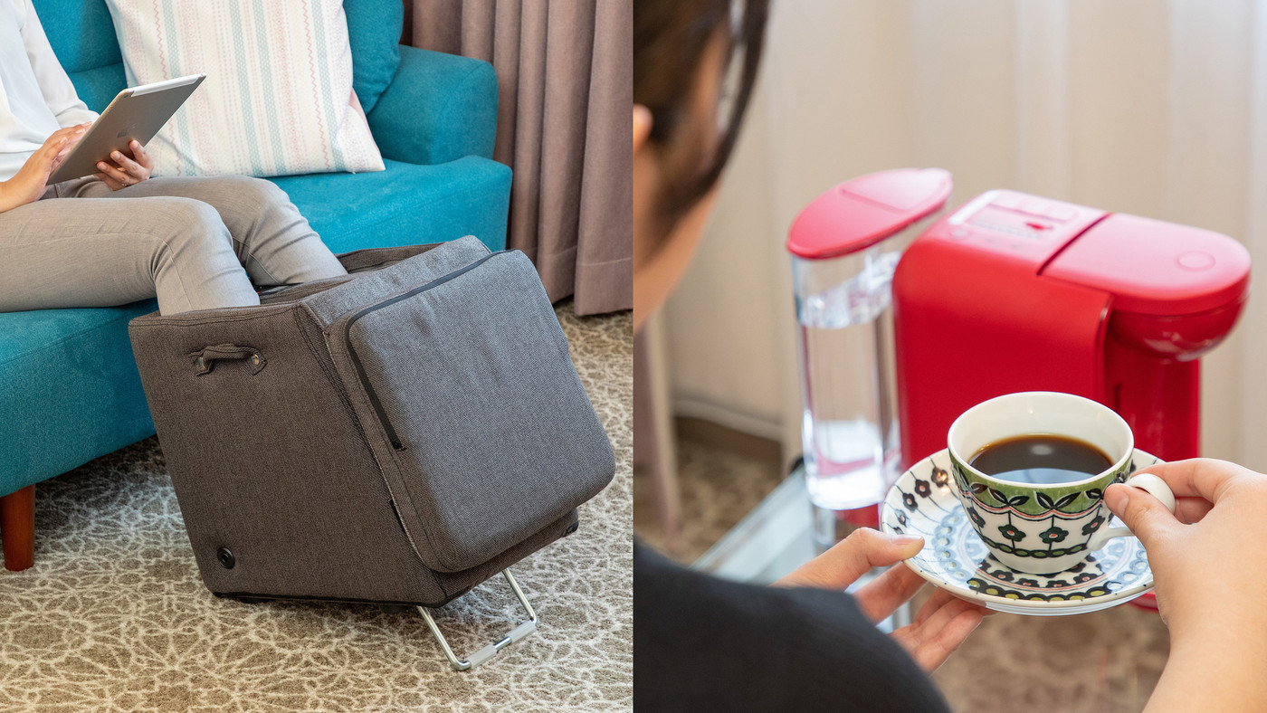 フットマッサージャーやフェイススチーマーも♪リラックスできる工夫がいっぱい！3760065