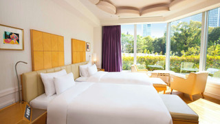 ジャパニーズ ガーデンスイート 禁煙 (2F) シングルベッド2台+布団2組