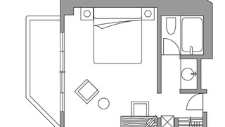 ルイガンズ　ダブルルーム　禁煙 (6-7F) 33m2