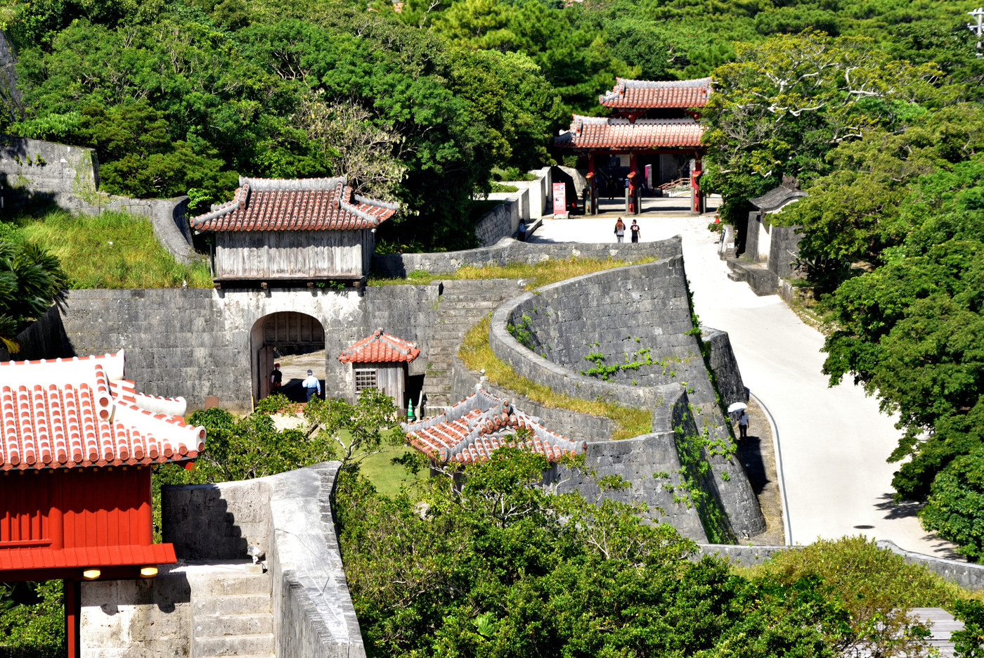沖縄 首里城公園展望台から見た風景