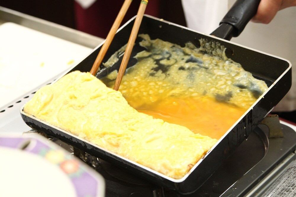 朝食ビュッフェ 玉子焼き