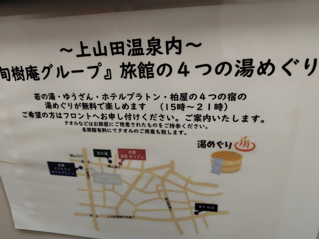 湯めぐり案内標識