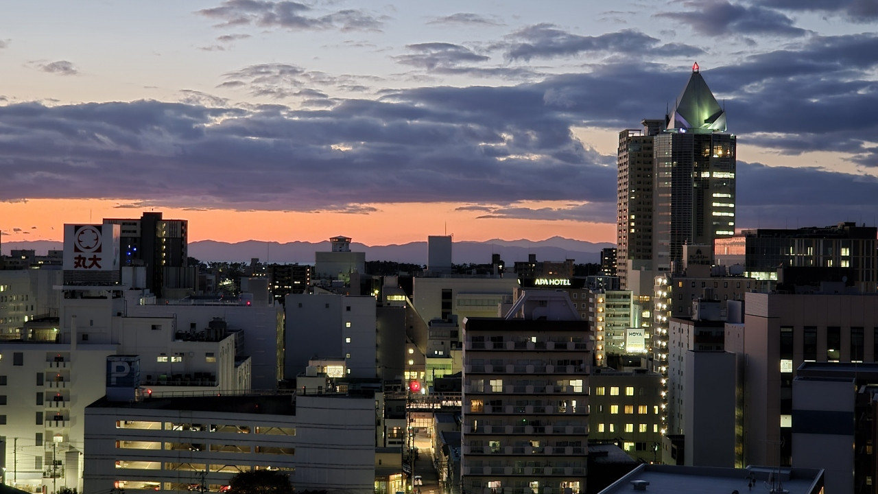 佐渡ヶ島も綺麗に見えました