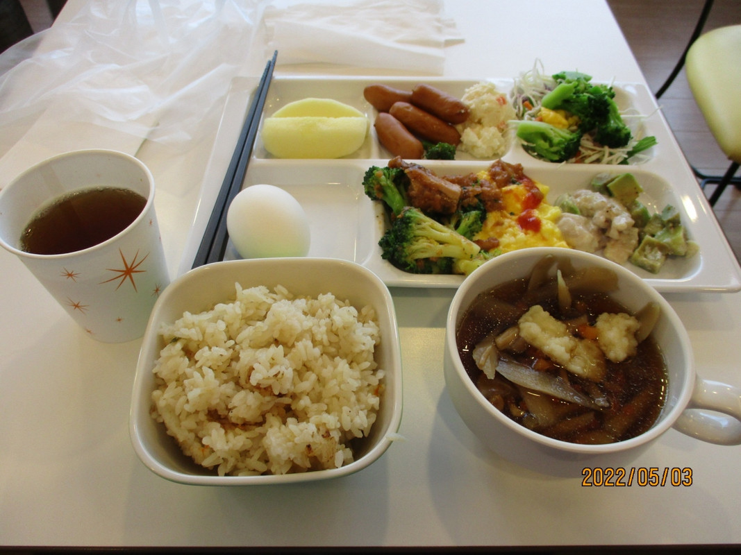 朝食バイキングの料理です。