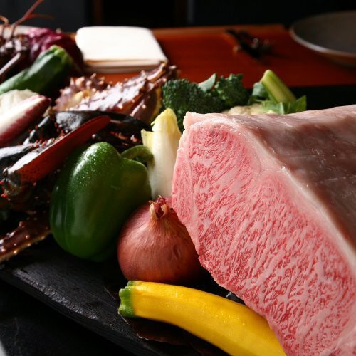 鉄板焼コース・食材一例