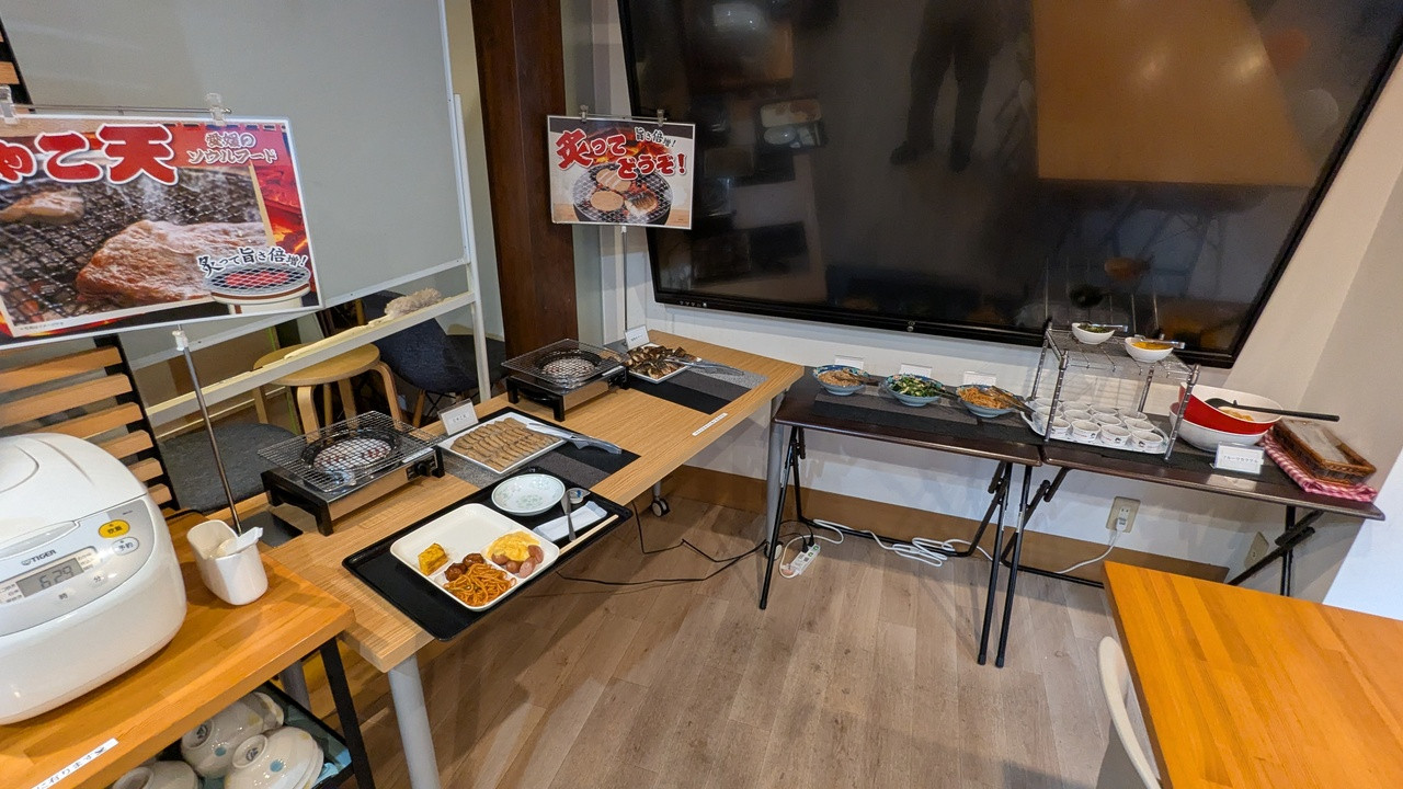 じゃこ天等、電熱器で炙っていただくことが出来ました。