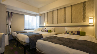 コーナーツインルーム＋エキストラベッド（禁煙）26平米