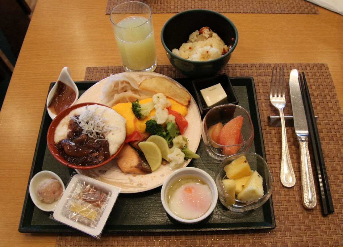バイキング形式の朝食