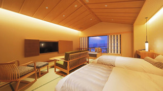 ツインベッドモダン和室 (禁煙) レストラン食