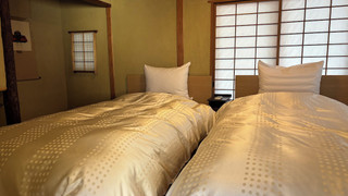 Japanese-style room with open-air bath (8 tatami mats + twin bed)