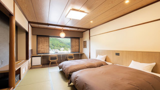 [禁煙]スタンダード和ベッドツイン 内風呂あり