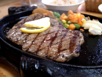 「いちぎん食堂」料理 939275 いちぎんステーキ@2011/06