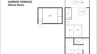 ハーバーテラス デラックスルーム 専用サウナ付き 禁煙