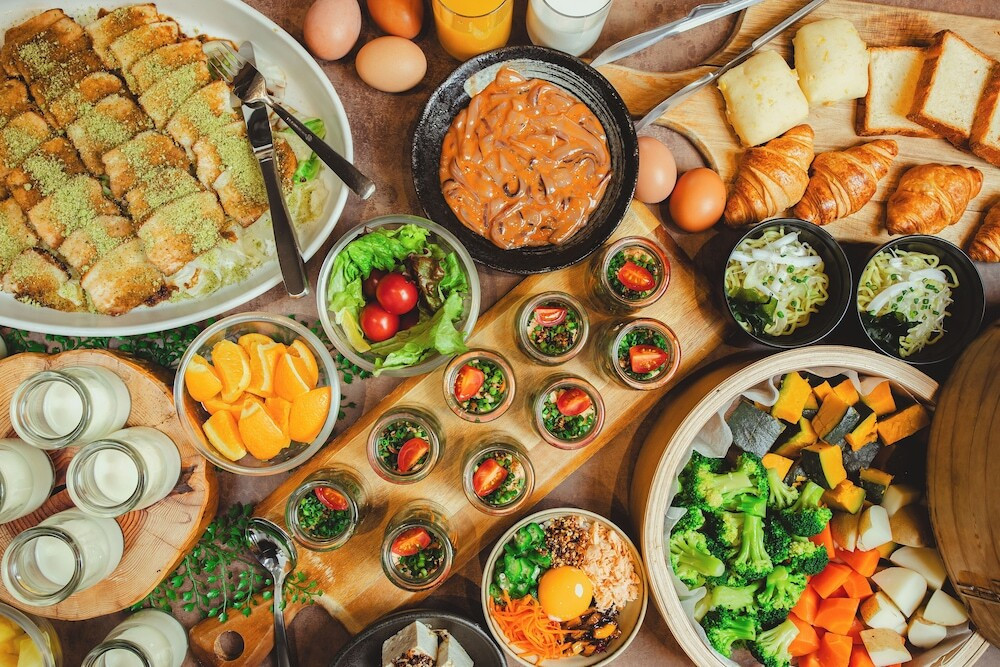 朝食ビュッフェ