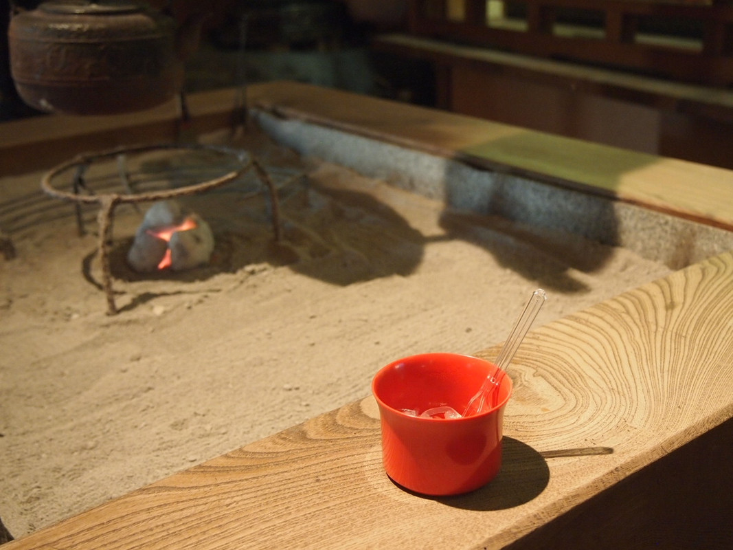 湯上りのところてんのサービス。