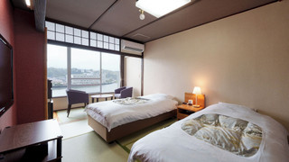 [リバービュー]スタンダード和室8畳ツイン(30sqm/ベッド100cm×2)