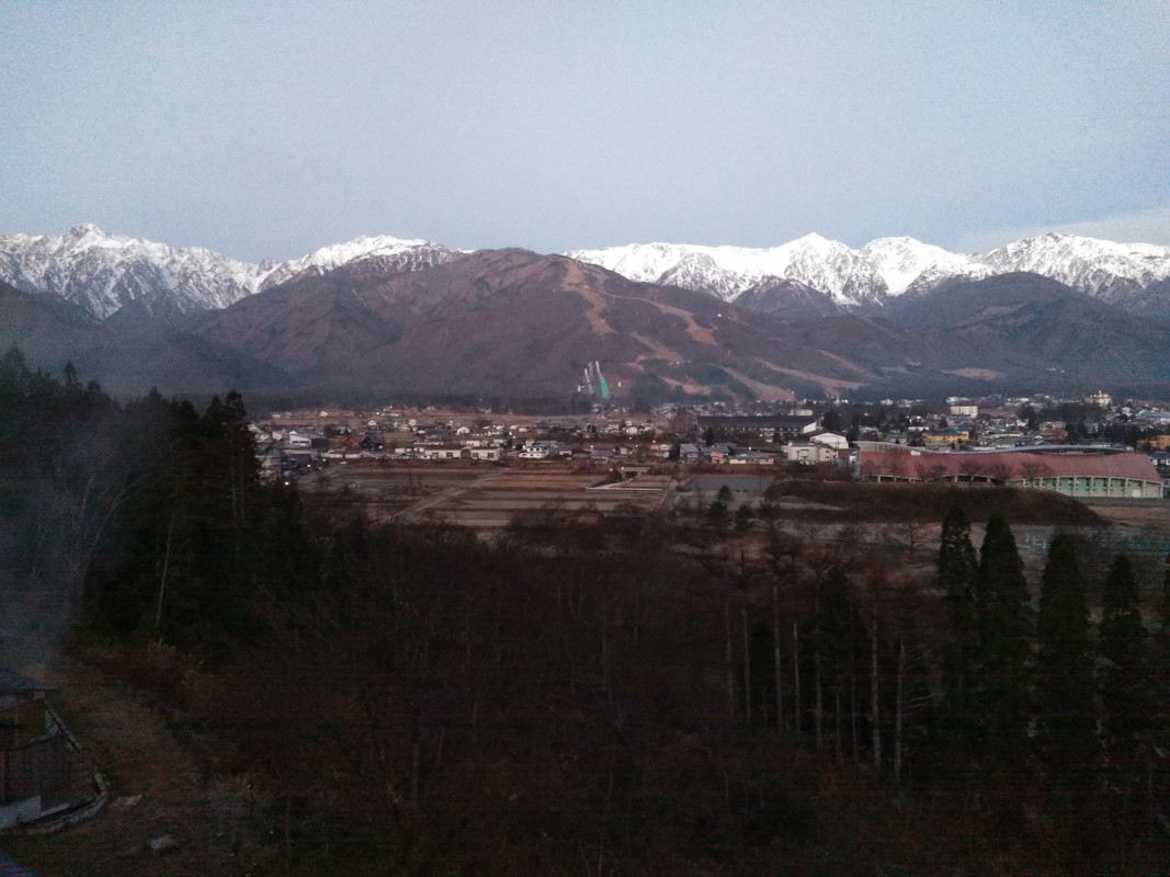 ５階ツインルーム（アルプス側）からの眺めです。