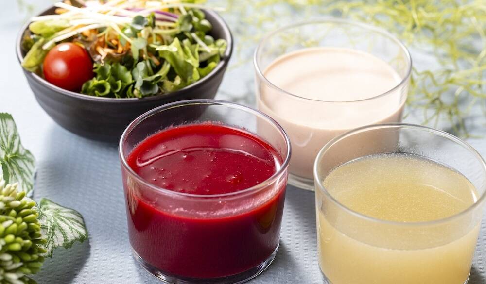 朝食_自家製ドレッシング / 4