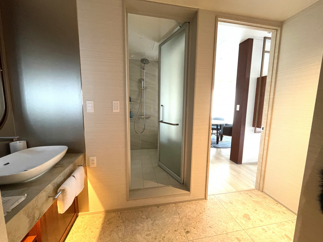 オーバーヘッドシャワーもハンドシャワーも水圧は〇