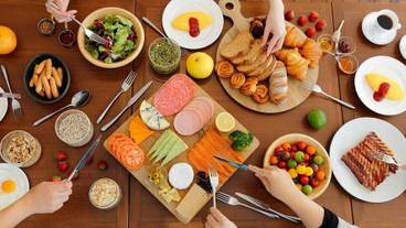 朝食ビュッフェ一例 / 1
