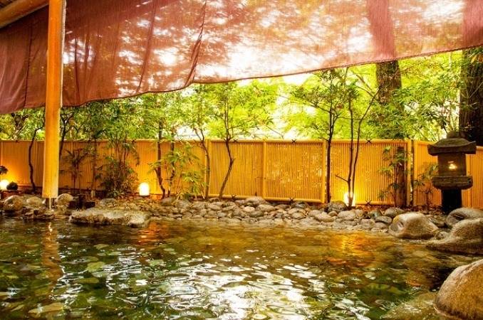 庭園を眺めてゆるり
天然温泉に浸かる / 2