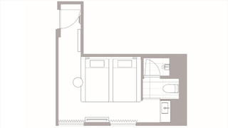 Deluxe Corner Twin - Non Smoking [MAX 4 Guests: 2 adults and 2 children(6 years old or younger)