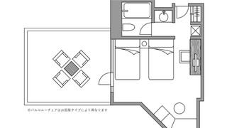グランドバルコニーツインルーム　禁煙(3-5F) 34m2
