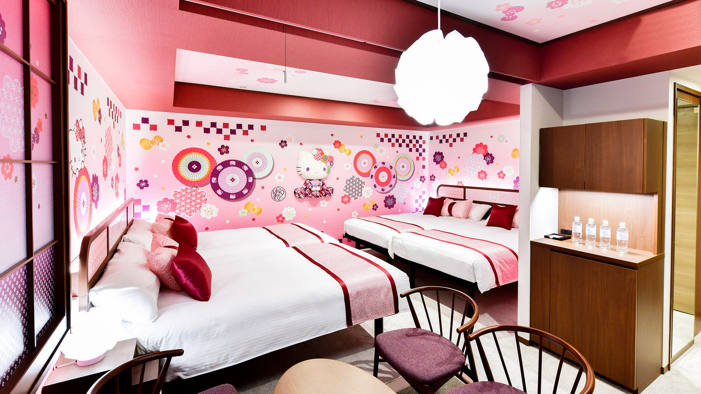 和モダンなキティちゃんのお部屋がcute！朝食のおにぎりも人気3966031