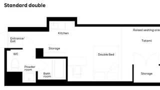 スタンダード ダブルルーム ベッド (複数台)