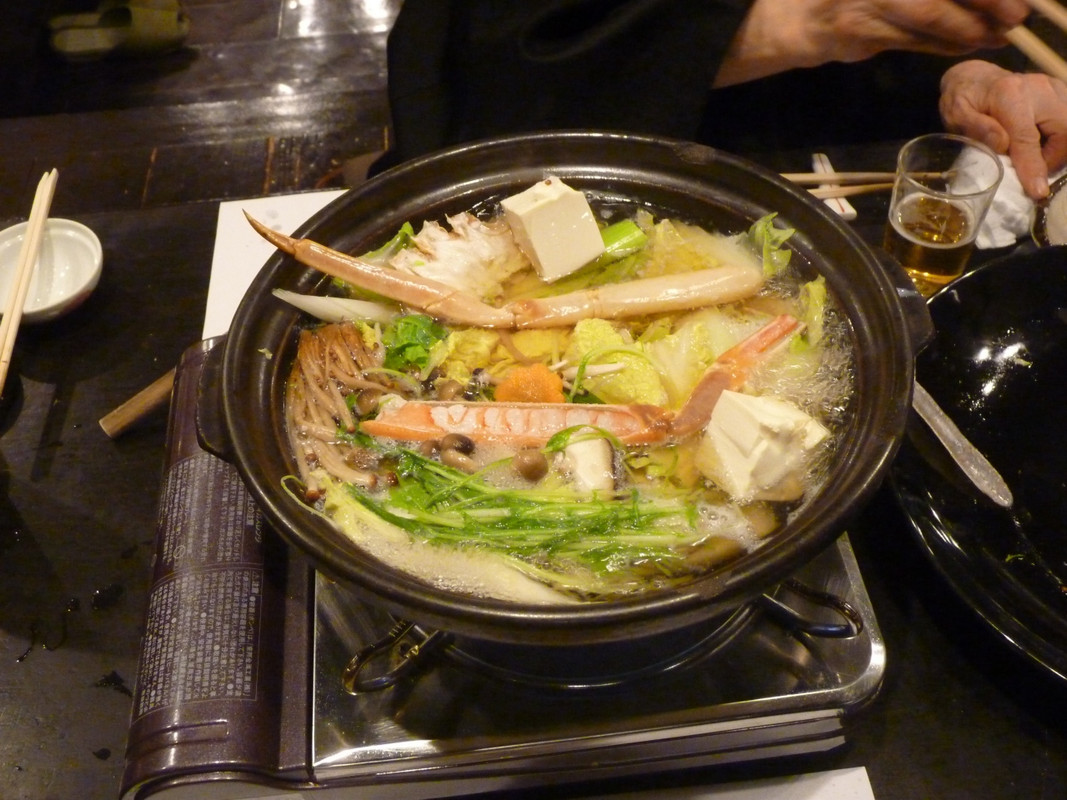 鍋料理も蟹が少なく寂しい