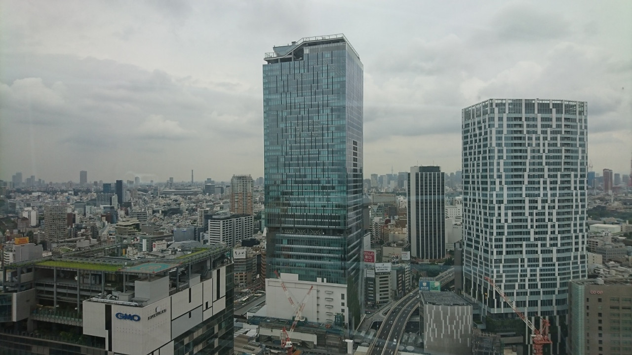 部屋からの景色　まさに渋谷