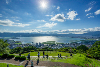 Lake Suwa from Suwa Tateishi Park, Suwa Nagano