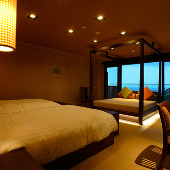 デイベッドのある客室でリゾート気分4759318