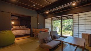 【1階2間-檜風呂-】温泉露天付ダブルルーム