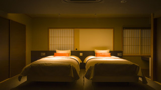 福地A　露天風呂付　富士山側　ベッド2　布団3 [山梨ワインラウンジ利用可能]