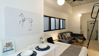 デラックス コンドミニアム 1 ベッドルーム 禁煙 シティビュー (bHotel Nekoyard 302)