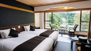 [DOG同伴ルーム和モダン和室]35平米　檜露天風呂　禁煙