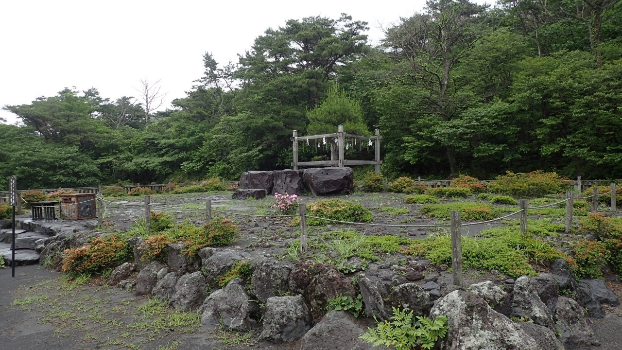 高千穂河原霧島神宮古宮址付近の景色