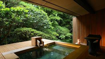 本館 和洋室露天風呂付客室の露天風呂一例 / 7