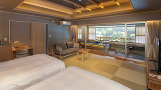 最上階 温泉露天風呂付 雅-MIYABI- 和洋室 64平米 禁煙