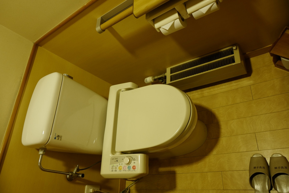 トイレはシャワートイレ。