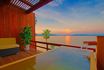 オーシャンビューの客室露天風呂とこだわりの料理を満喫♪3958514