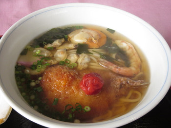 「竹酔亭」 料理 26370087 アジフライののった磯うどん