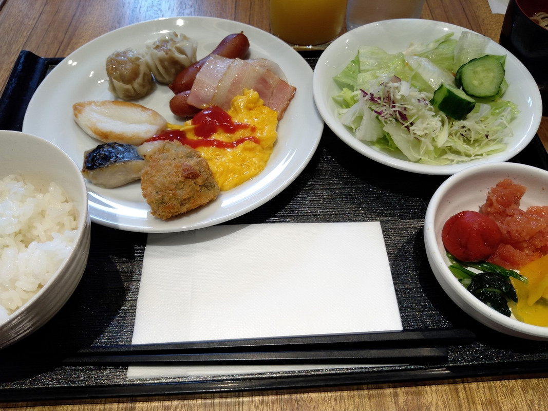 朝食も会員特典で無料に。美味しい朝食いただきました