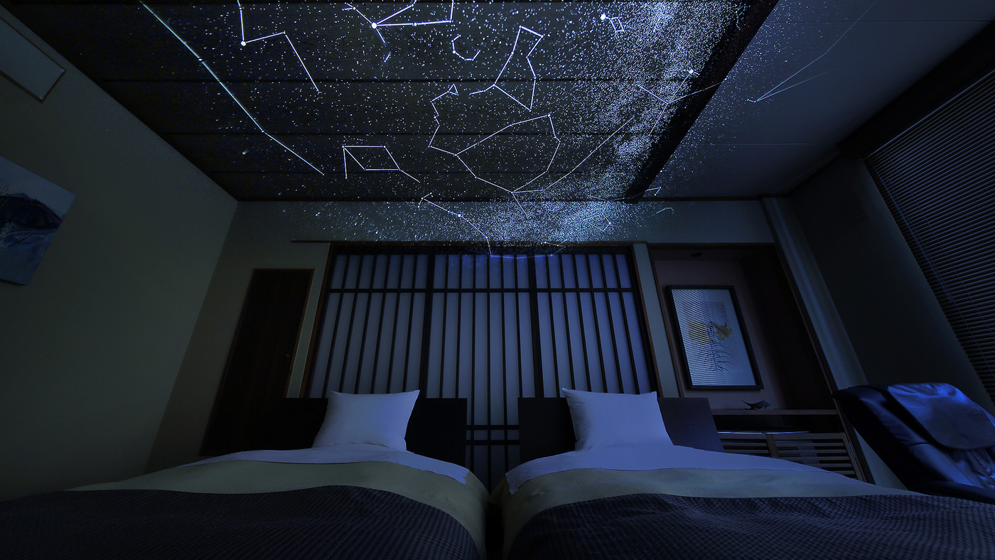 プラネタリウムが楽しめるお部屋もある、静かな温泉宿3422585