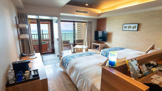 クラブフロア按司/温泉露天風呂/ツイン/オーシャンビュー